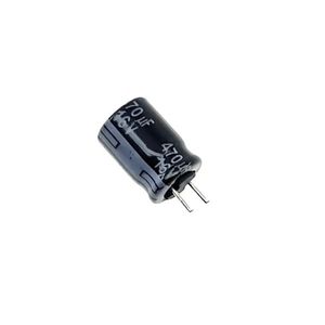 خازن الکترولیت 470 میکرو فاراد 16 ولت PANASONIC سری FR پایه کوتاه اصل ژاپن