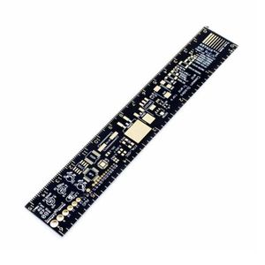 خط کش PCB با انواع پکیج قطعات الکترونیک 15 سانتی متری
