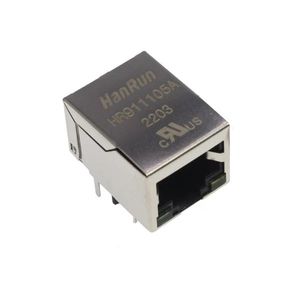 سوکت شبکه فلزی فیلتر دار RJ45 مادگی رایت HR911105A کپی