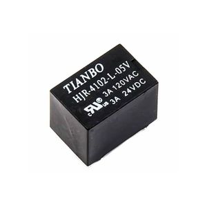 رله 5 ولت شش پایه مدل HJR-4102-L-کد جدید