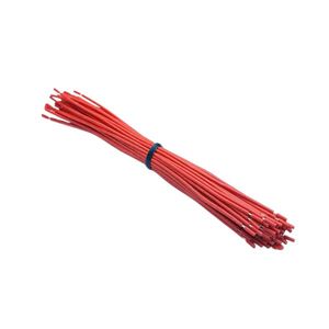 سیم 0.5 افشان 10 سانتی متری قرمز تمام مس (CCC) بسته 25 عددی