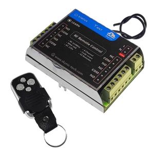 گیرنده رله 4 کانال 220 ولت 10 آمپر کد لرن و ریموت 433 مگاهرتز