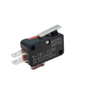 میکرو سوئیچ اهرم دار 15 آمپر دسته کوتاه V-151-1C25