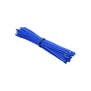 سیم 0.25 افشان 10 سانتی متری آبی تمام مس (CCC) بسته 50 عددی