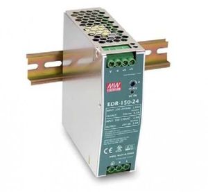 منبع تغذیه ریلی 24 ولت 6.5 آمپر MeanWell EDR-150-24