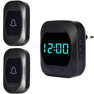 زنگ اخبار بیسیم دو شاستی صفحه نمایش دار مدل 2R195-BB