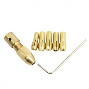 ست سه نظام پنج سر با قطر شافت 2mm و سایز مته 0.5 تا 3mm