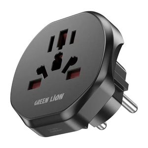 تبدیل برق سه به دو گرین لاین Green Lion Universal Conversion EU Plug 2