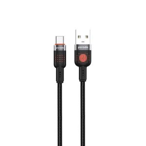 کابل شارژ پرودو USB-A to type-c مدل PD-CBL0012-BK