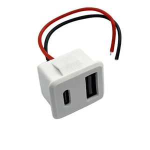 کانکتور تایپ سی و USB سیم دار دوبل پنلی