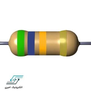 مقاومت 56 کیلو اهم 3 وات 5 درصد