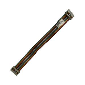 کابل فلت رنگی دو سر کانکتور آی دی سی IDC 2x8 (2.54 میلی متر) طول 20 سانتیمتر (آلمانی)