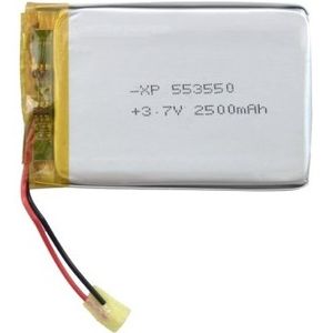 باتری لیتیوم پلیمر2500ma 553550