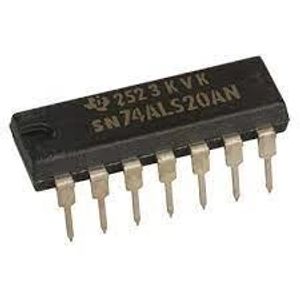 آی سی 2 عدد گیت NAND چهار ورودی مدل 74ALS20 پکیج DIP-14