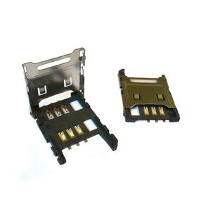 کانکتور سیم کارت 6 پین فلزی SIMCARD HOLDER - SIM-KLB-08E