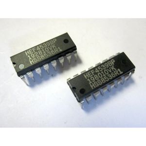 آی سی مالتی پلکسر 2 کانال 4 به 1 مدل HEF4539BP پکیج DIP-16