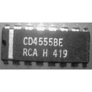 آی سی دیکودر/دی مالتی پلکسر دوبل 1 به 4 خروجی بالا CD4555BE پکیج DIP-16