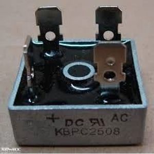 پل دیود مربعی -25A-1000V - KBPC2510 فلزی