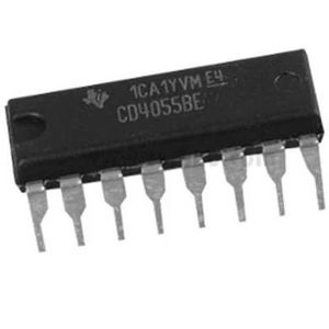 آی سی دیکودر BCD به سون سگمنت نمایشگر LCD مدل CD4055BE پکیج DIP-16