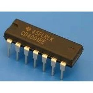 آی سی 4 عدد گیت NOR دو ورودی مدل CD4001B پکیج DIP-14