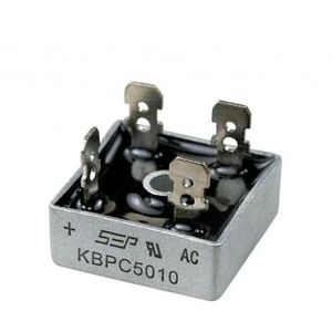 پل دیود مربعی -50A-1000V - KBPC5010 فلزی