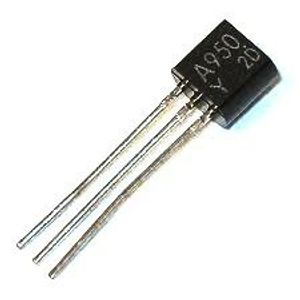 ترانزیستور صوتی 2SA950 تیپ PNP ولتاژ 35V جریان 800mA پکیج TO-92