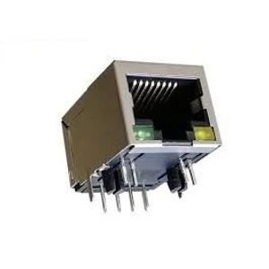 کانکتور(سوکت) شبکه 90درجه باLED بدنه فلزی - RJ45-LED-RA