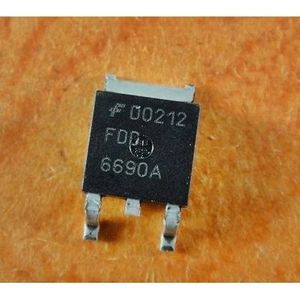 ترانزیستور ماسفت SMD مدل FDD6690A کانال N ولتاژ 30V جریان 46A پکیج TO-252