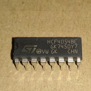 آی سی درایور 4 سگمنت نمایشگر LCD مدل CD4054BE پکیج DIP-16