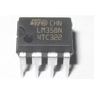 آی سی آپ امپ دو کاناله کم مصرف LM358N اورجینال پکیج DIP-8