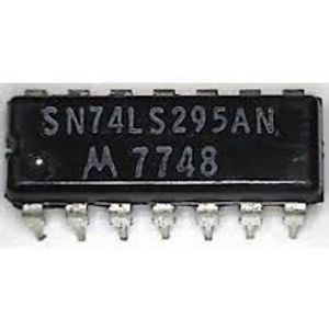 آی سی شیفت رجیستر راست/چپ گرد 4 بیتی سه حالته 74LS295 پکیج DIP-14