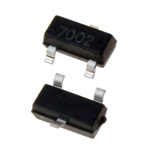 ترانزیستور ماسفت SMD مدل 2N7002 کانال N ولتاژ 60V پکیج SOT-23