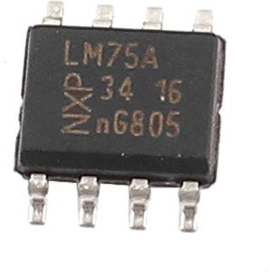 آی سی سنسور دمای دیجیتال LM75AD پکیج SO-8