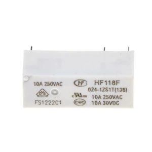 رله 24 ولت تک کنتاکت 10 آمپر HONGFA مدل HF118F/024-1ZS1T