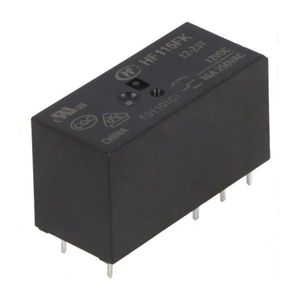 رله 12 ولت تک کنتاکت 16 آمپر 8 پین HONGFA مدل HF115FK/12-Z3T
