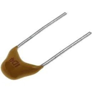 خازن مولتی لایر 100 نانو فاراد 50 ولت ایستاده فاصله پایه 5mm - MUL 100NF-50V 5MM