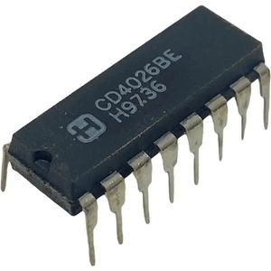 آی سی شمارنده جانسون 5 مرحله‌ای با دیکودر سون سگمنت CD4026BE پکیج DIP-16 اورجینال