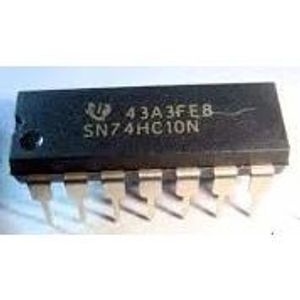 آی سی 3 عدد گیت NAND سه ورودی مدل 74HC10 پکیج DIP-14