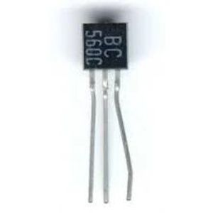 ترانزیستور صوتی کم نویز BC560 تیپ PNP ولتاژ 45V پکیج TO-92