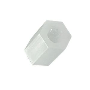اسپیسر پلاستیکی دو سر ماده طول 8 میلیمتر پیچ شماره 3 با پارت نامبر HTP-308 - SPACER 8MM FF پلاستیکی