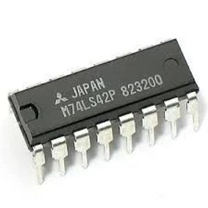 آی سی دیکودر کد BCD به دسیمال 74LS42 پکیج DIP-16