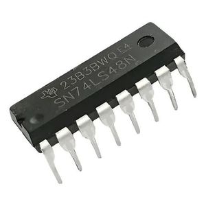 آی سی دیکودر/درایور BCD به سون سگمنت کاتد مشترک 74LS48 پکیج DIP-16