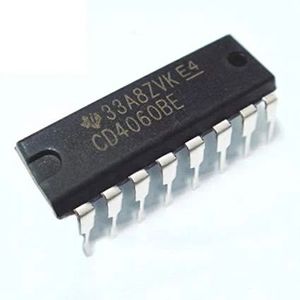 آی سی شمارنده باینری 14 بیتی با اسیلاتور CD4060BE پکیج DIP-16