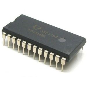 آی سی دیکودر/دی مالتی پلکسر 4 به 16 با لچ ورودی CD4514BE پکیج DIP-24