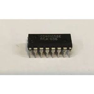 64BIT-(16*4) Cmos Fifo Regist. Cmos 64BIT (4-Bit*16) Word FIFO Register;Vdd:5V to 15V - CD40105BE – DIP