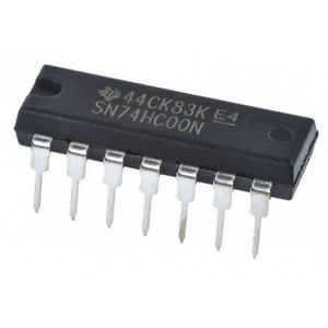 آی سی 4 عدد گیت NAND دو ورودی مدل 74HC00 پکیج DIP-14