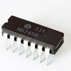 آی سی منطقی گیت AND-OR-INVERT مدل HD7450 پکیج DIP-14