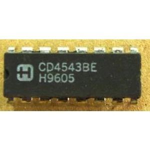 آی سی لچ و دیکودر BCD به سون سگمنت CD4543BE پکیج DIP-16