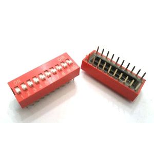 دیپ سوئیچ 10 پل روبردی مدل DIP SWITCH-10RN