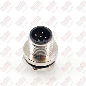 کانکتور M12 پنج پین نری پنلی لحیمی مدل M12-05-A-P-2-S-B